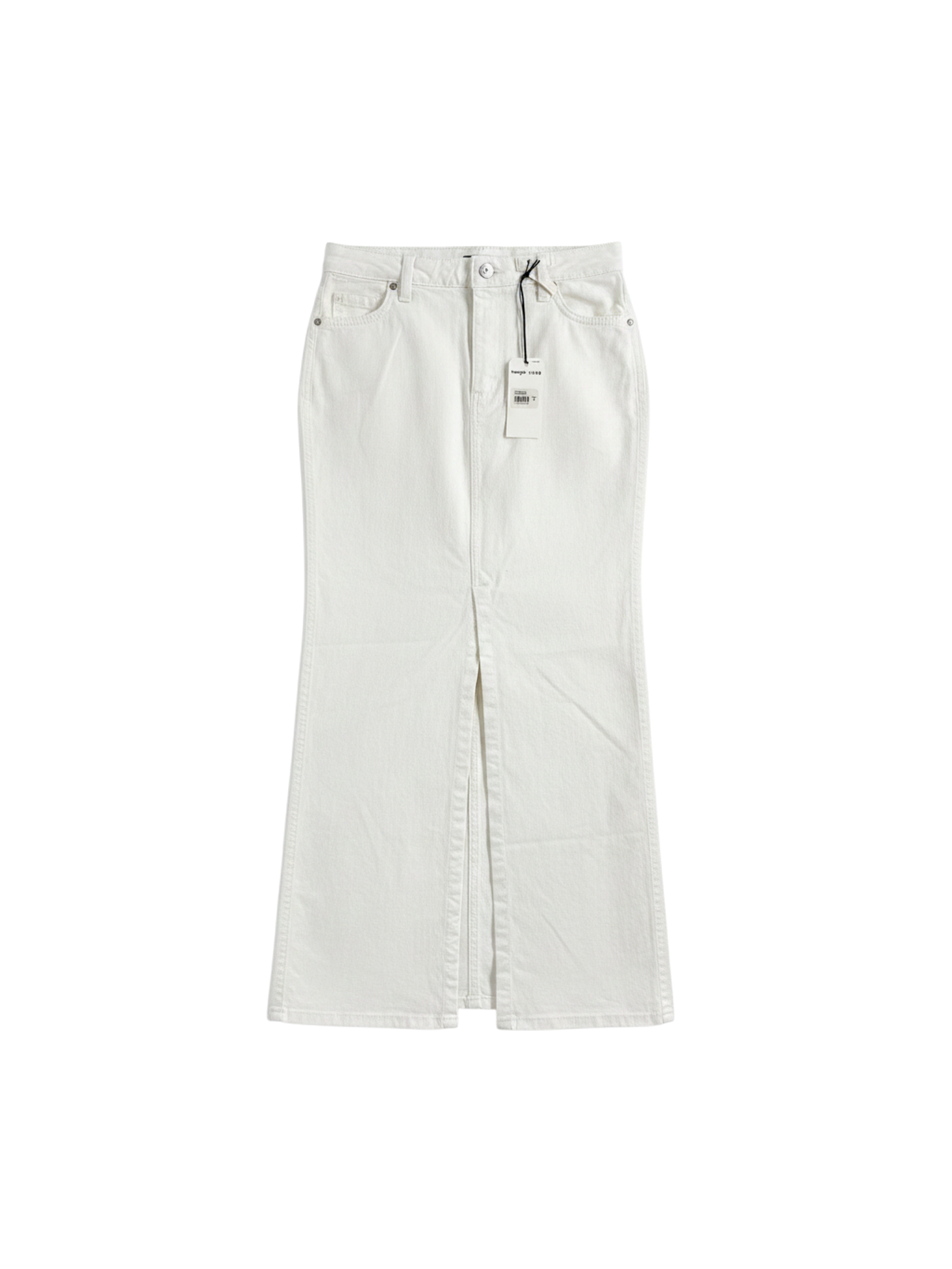 Staud Denim White Wrangler Maxi Skirt Size 25